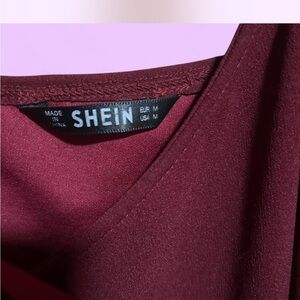 SHEIN Deep Red Dress
